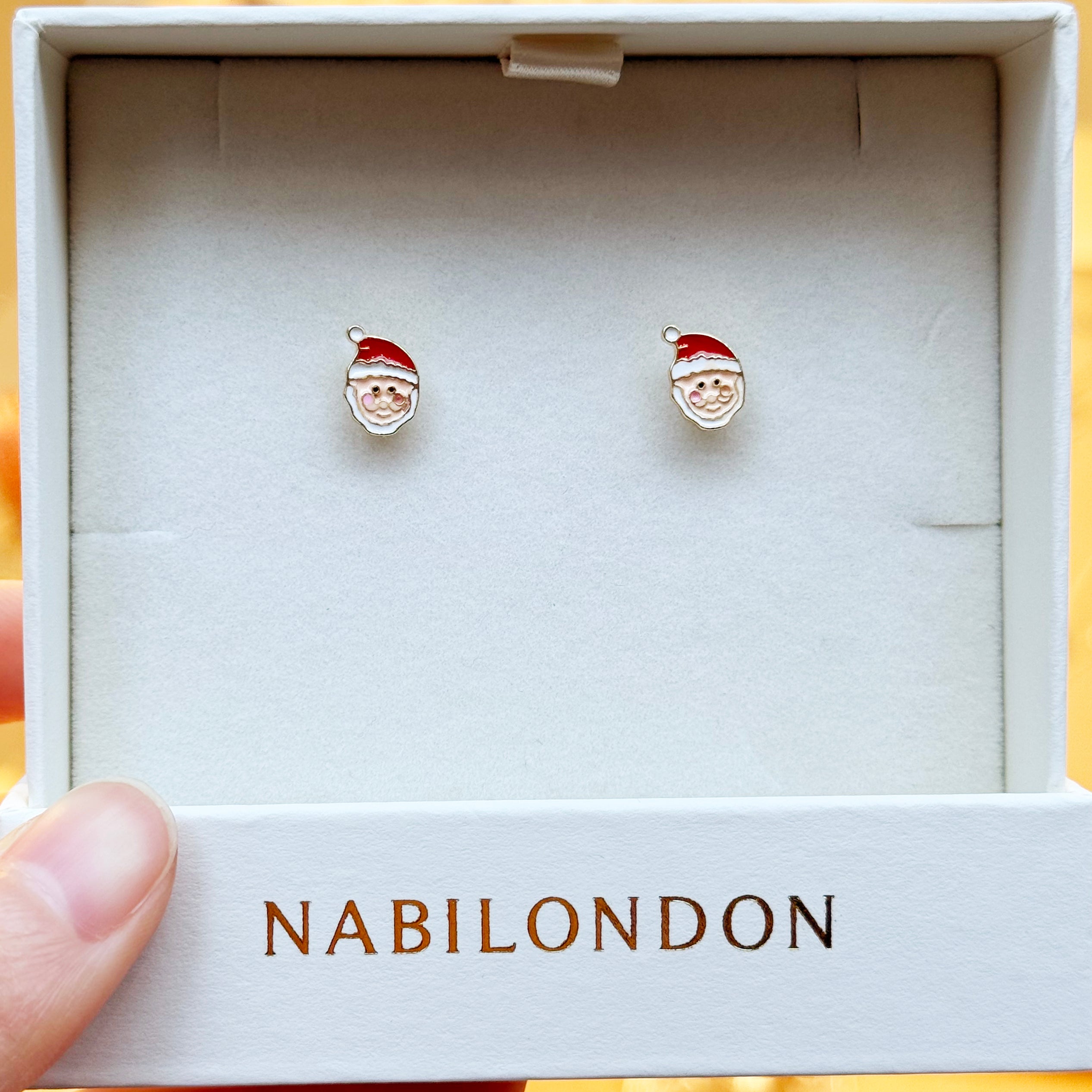 Christmas santa claus earrings
