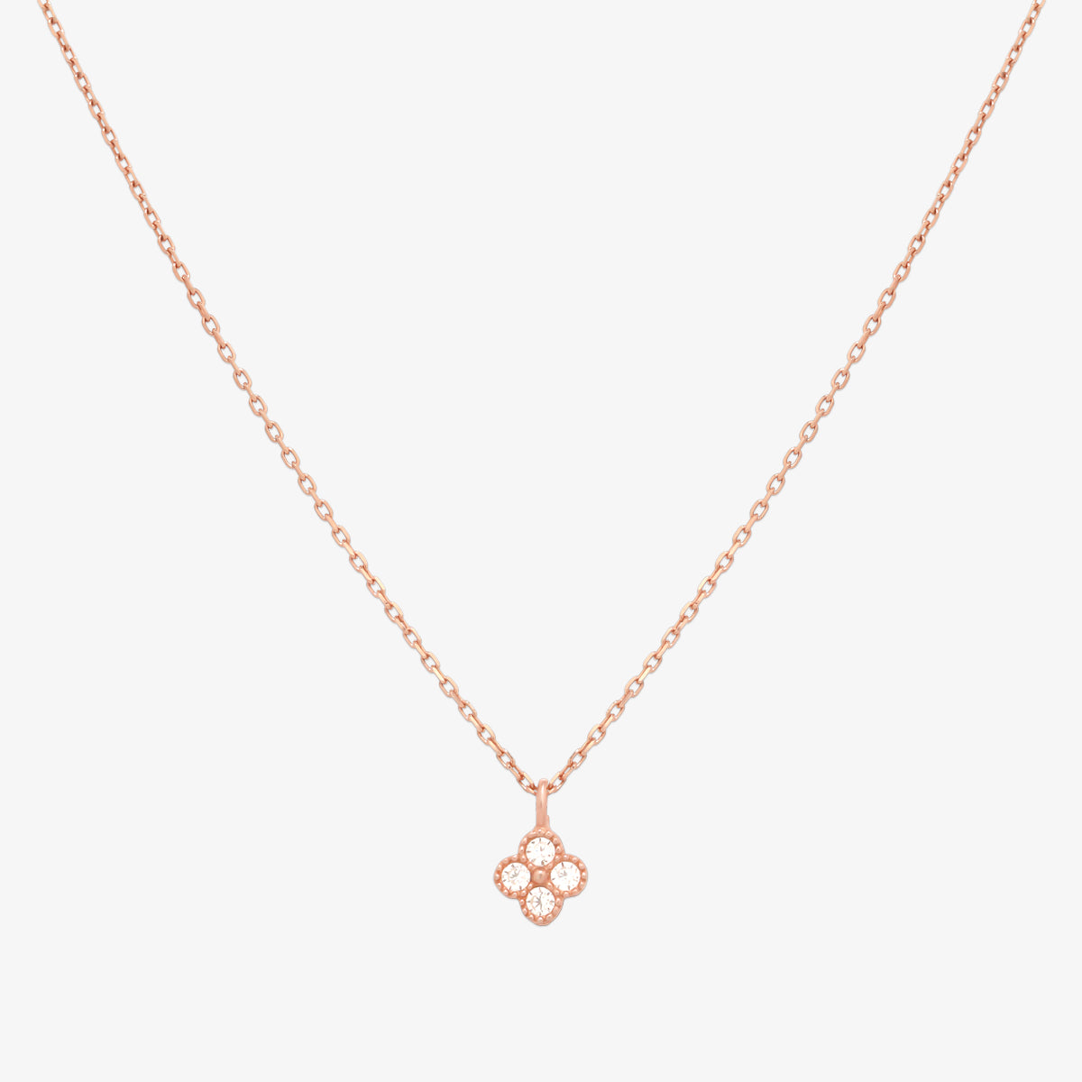 Clover cubic pendant necklace