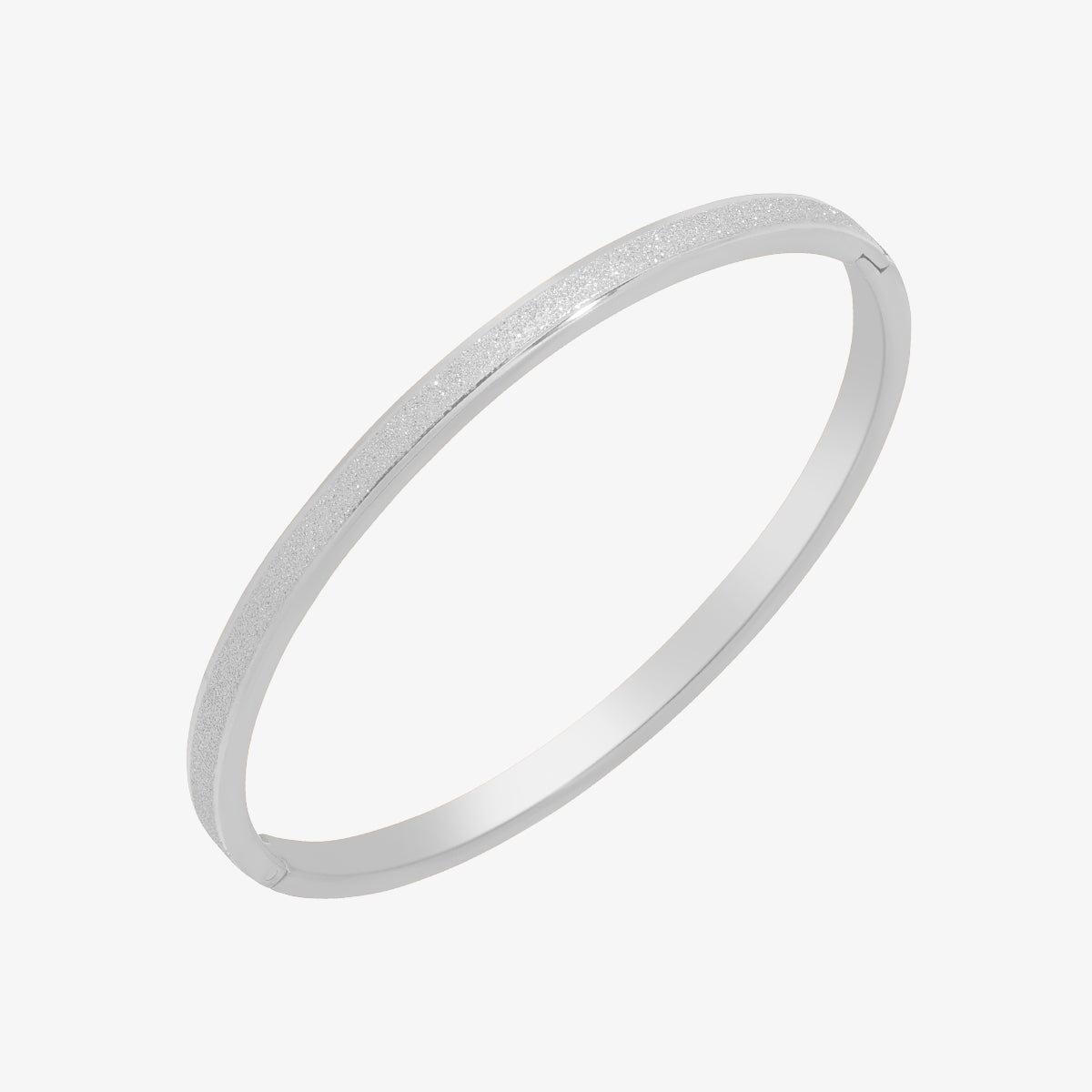 Delicate Thin Glitter Bangle featuring a subtle glitter finish for a touch of sparkle, crafted for minimalist elegance and all-day comfort—perfect worn alone or stacked.