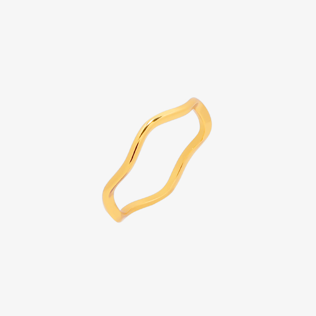 Plane Wavy Ring featuring a modern wave design, expertly crafted for durability and style—perfect for adding a sleek, contemporary touch to any outfit.