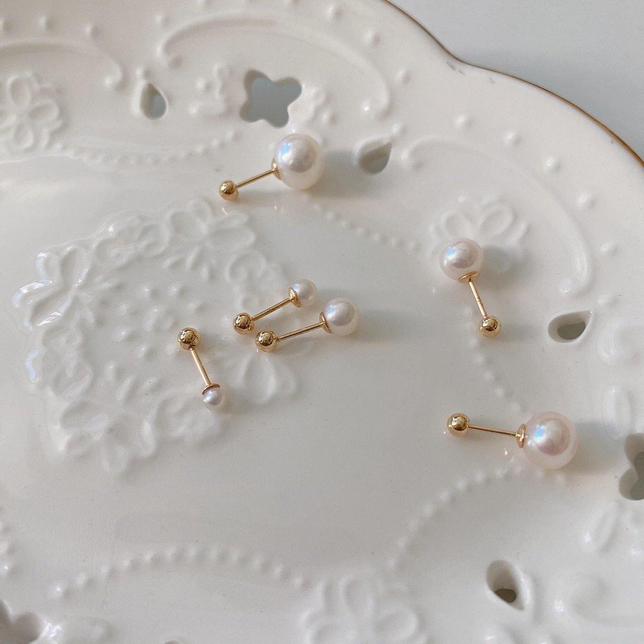 Fresh water pearl barbell - NABILONDON