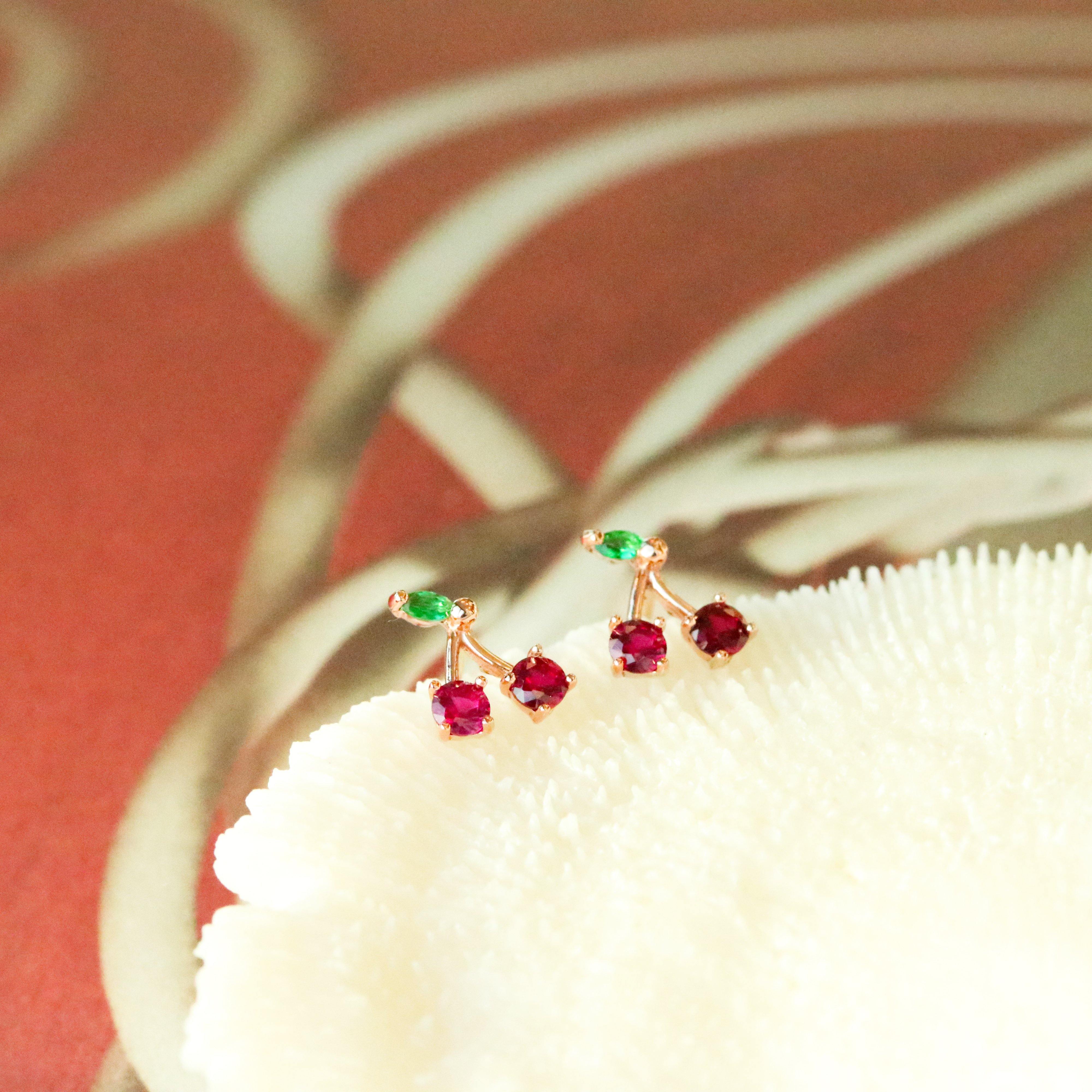 Cherry earrings - NABILONDON