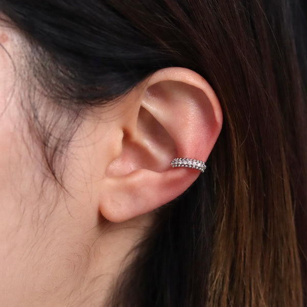 Dotted Cubic Ear Cuff