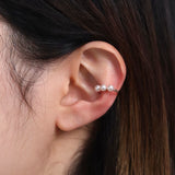 Triple Pearls Ear Cuff