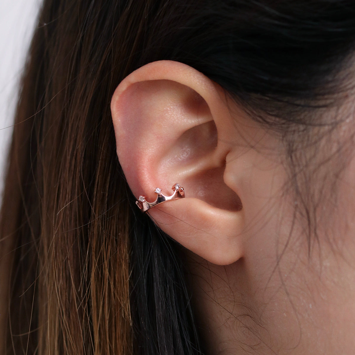 Crown ear cuff