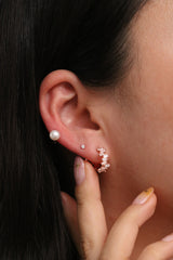 Fresh water pearl huggie earring