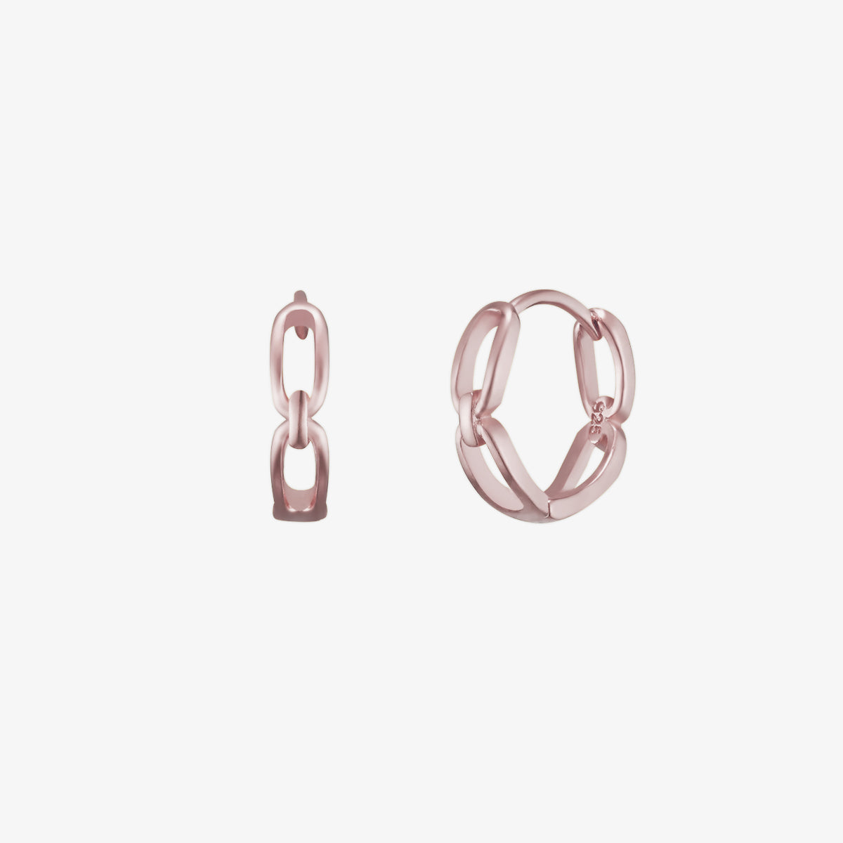 Chain huggie earrings