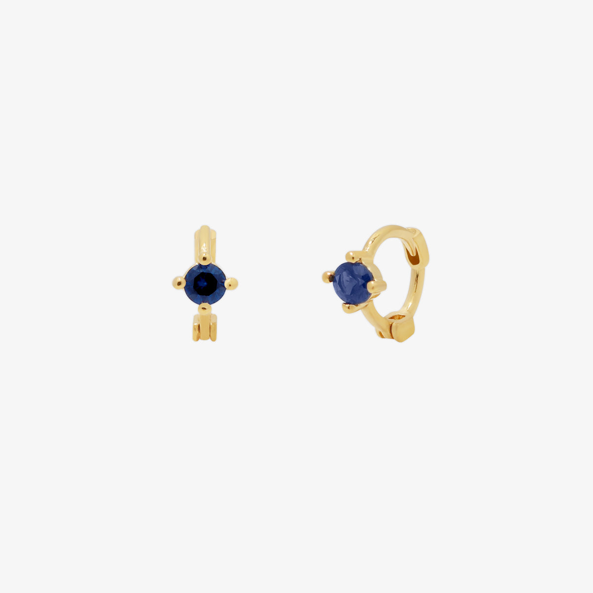 Single Lapis Lazuli Huggie Earring