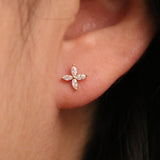 Windmill flower earrings