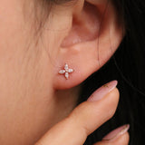 Windmill flower earrings