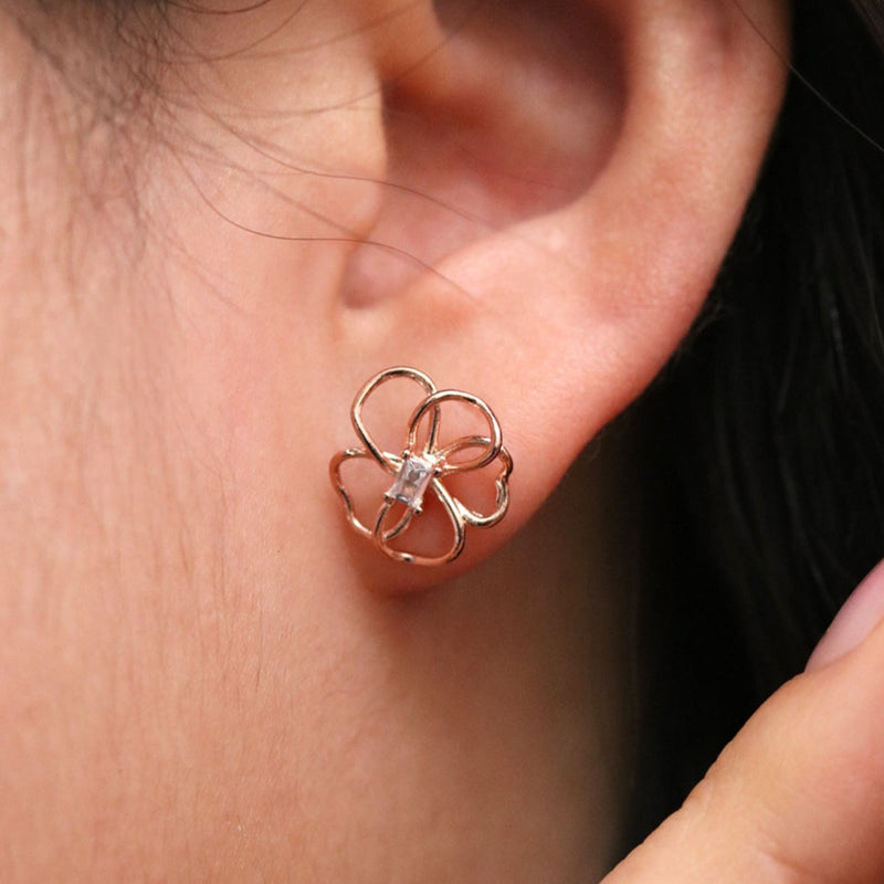 Flower Silhouette Earrings