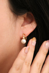 Butterfly Pearl Dangle Earrings