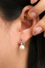 Butterfly Pearl Dangle Earrings