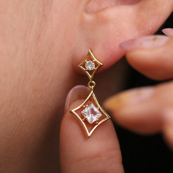 Diamond Teardrop Earrings