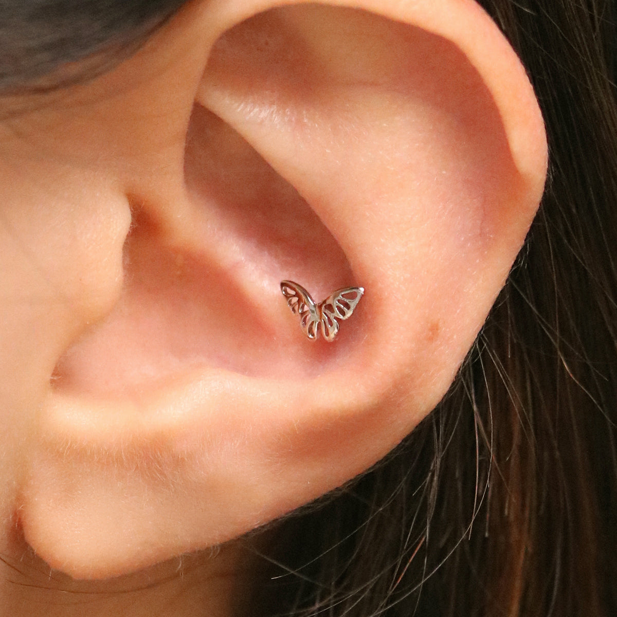 Butterfly piercing