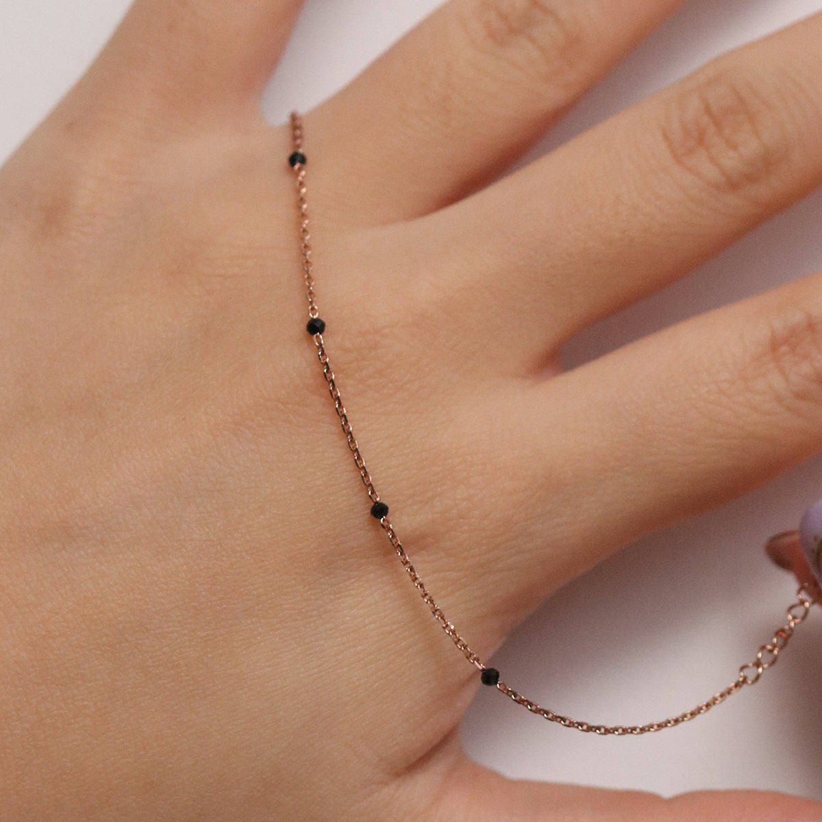 Black spinel bracelet