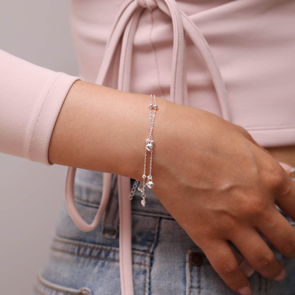 Love Heart Chain Bracelet