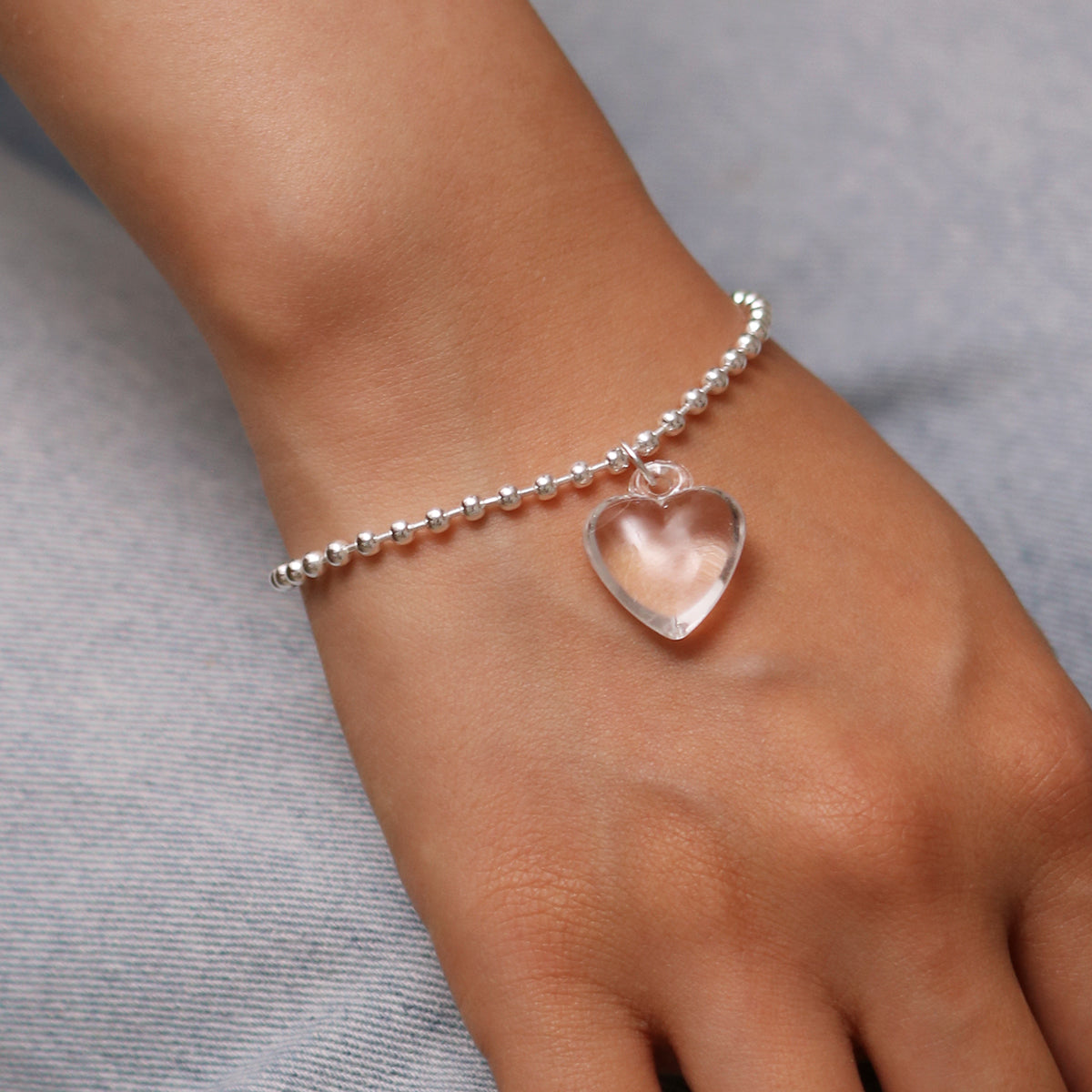 Heart Pendant Bracelet