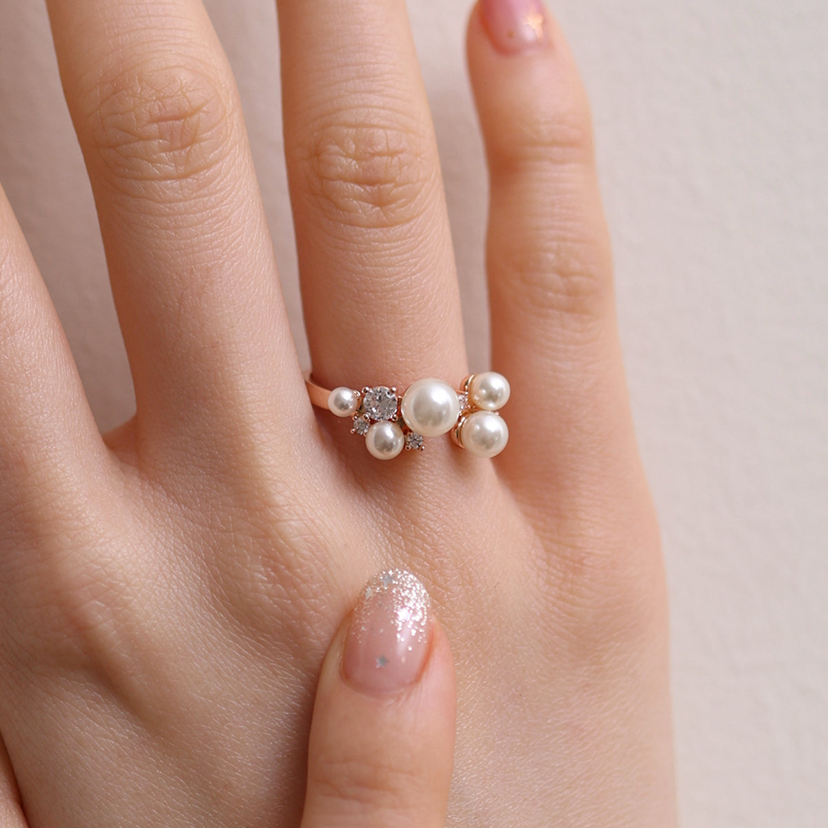 Pearl cubic ring