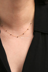 Berry gemstone necklace