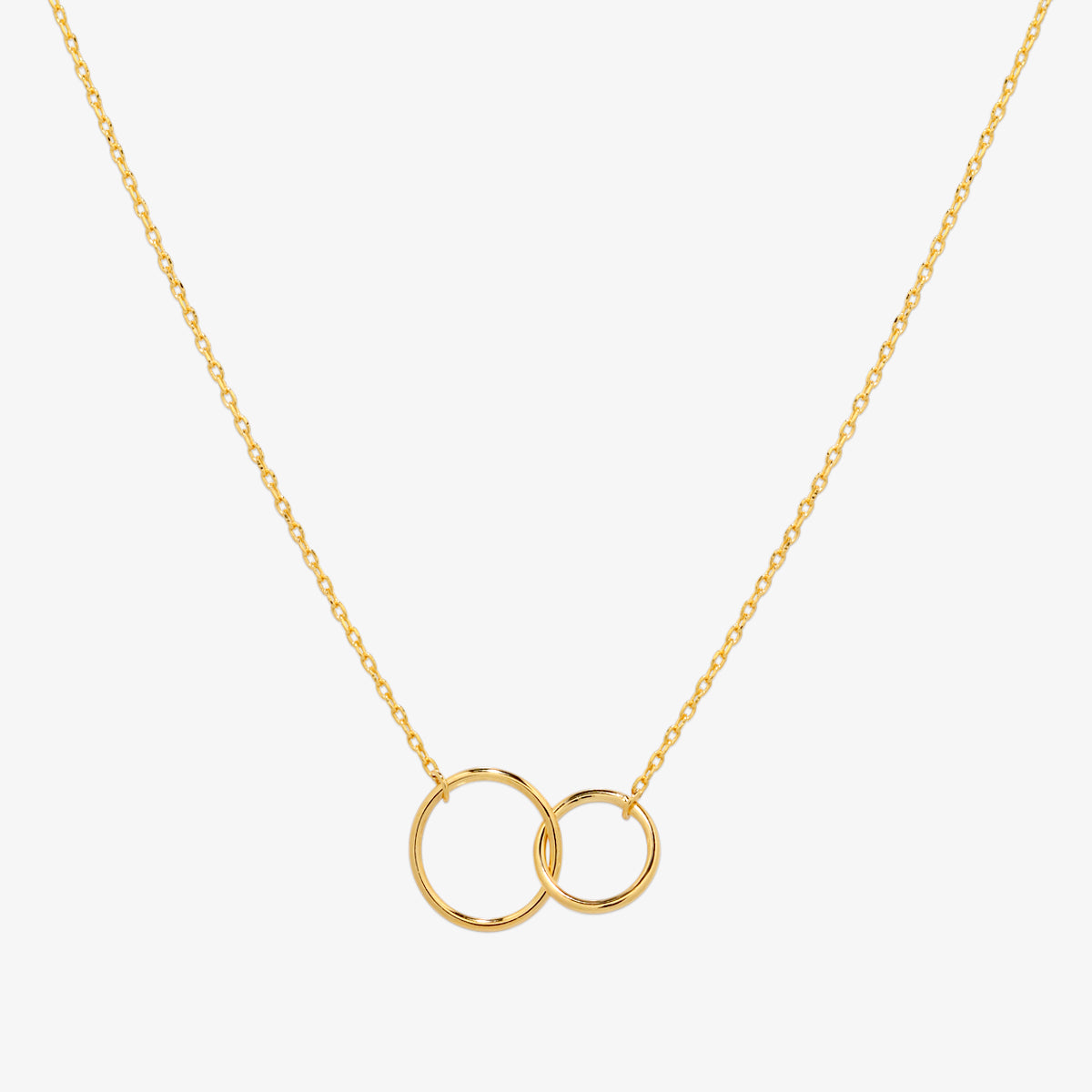 Double circles necklace