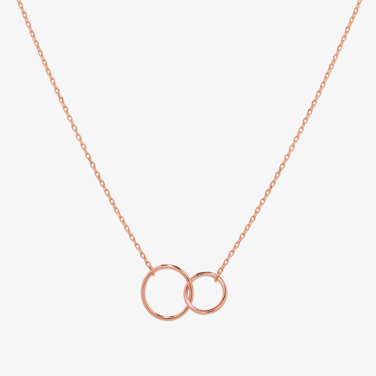 Double circles necklace