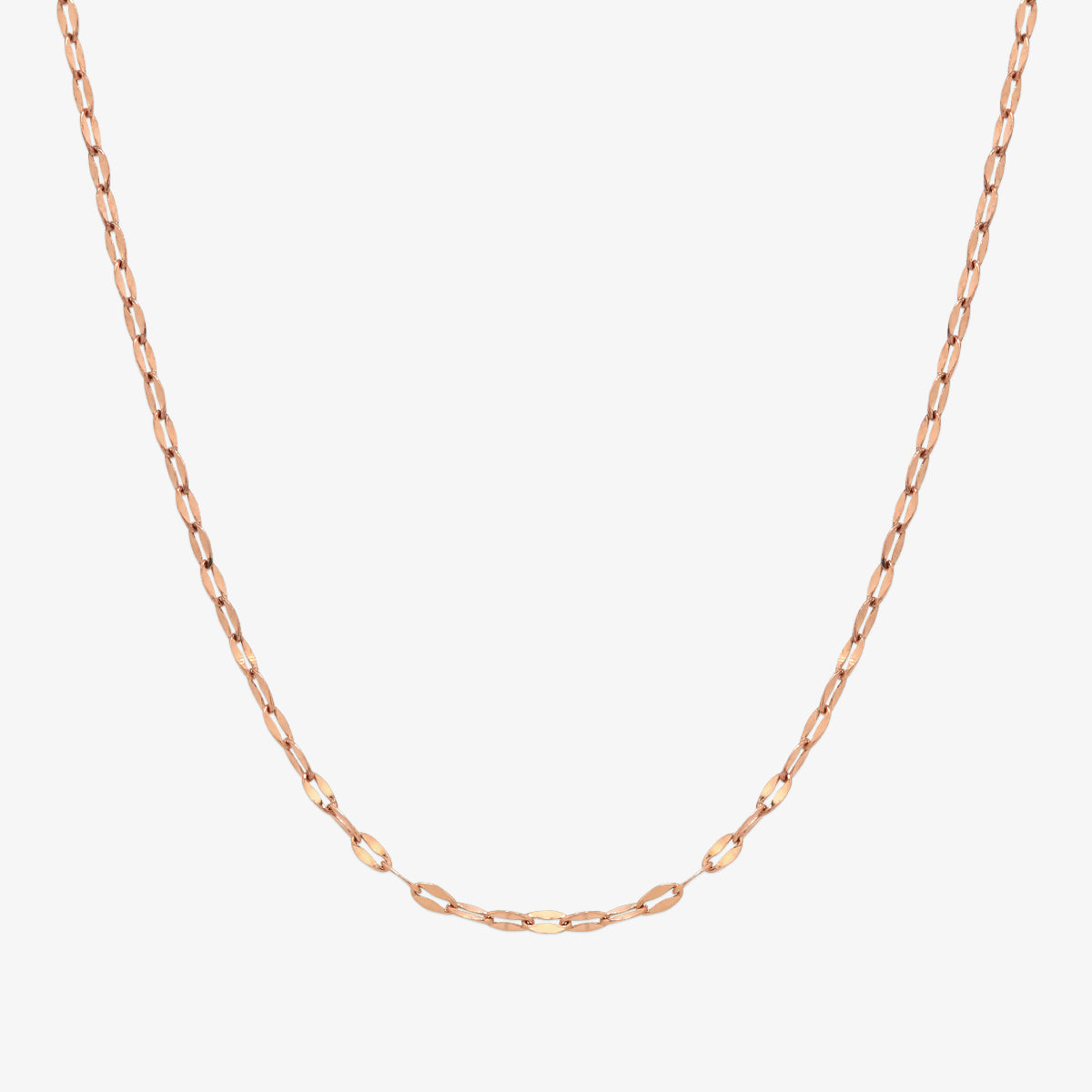 Thin oval chain necklace