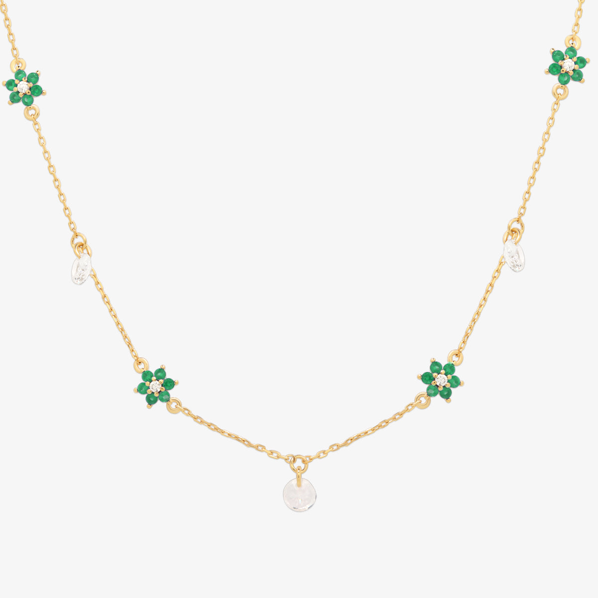 Daisy gemstone necklace