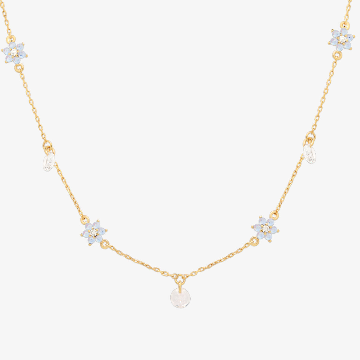 Daisy gemstone necklace