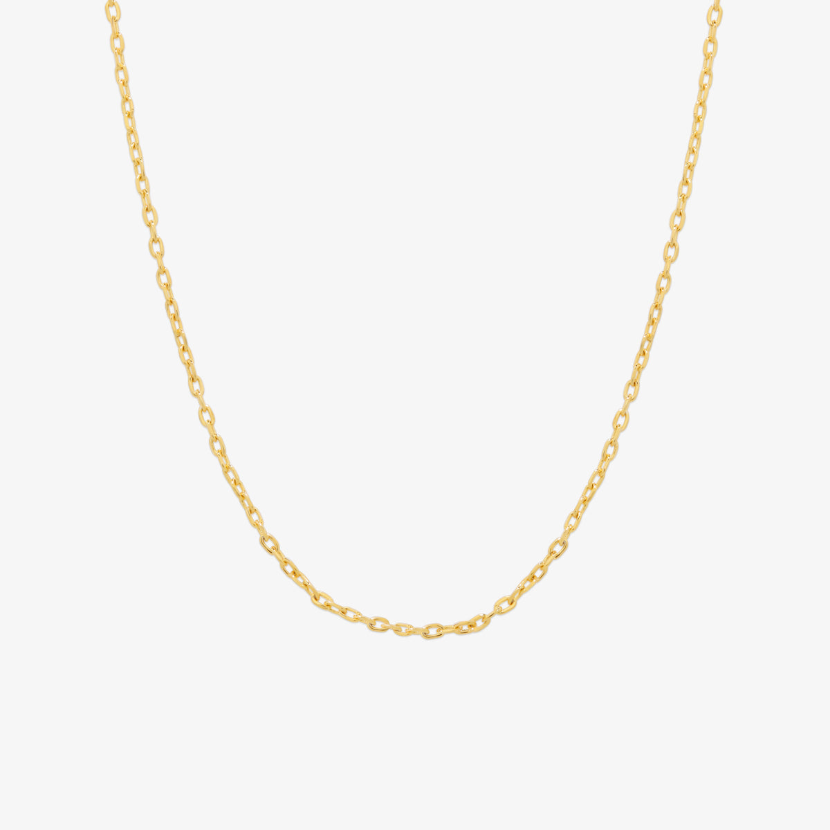 Plain thick chain necklace