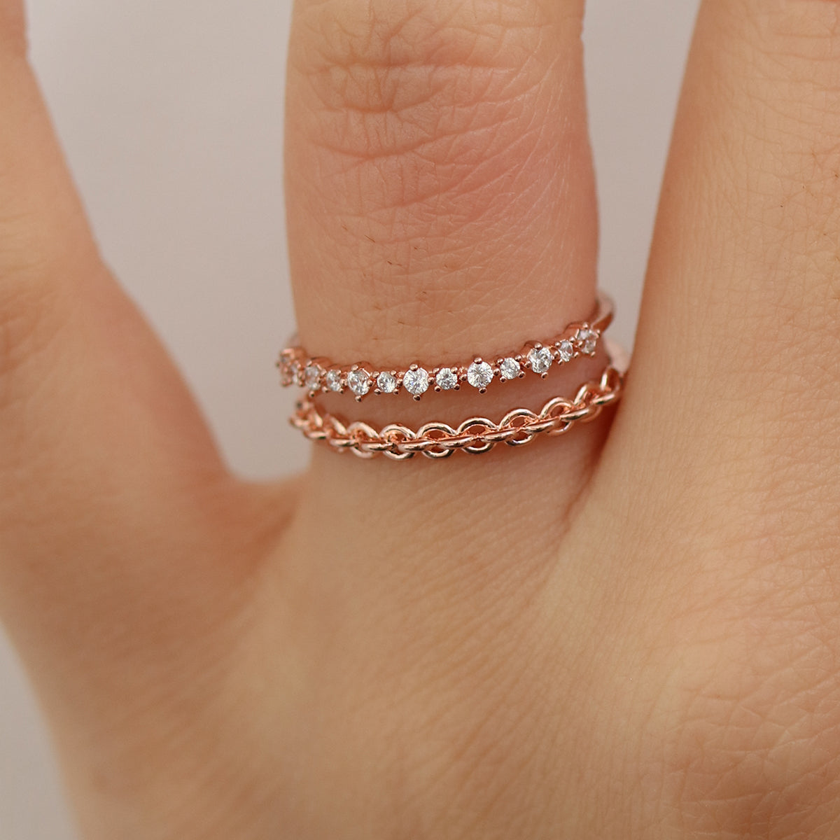 Double chain ring