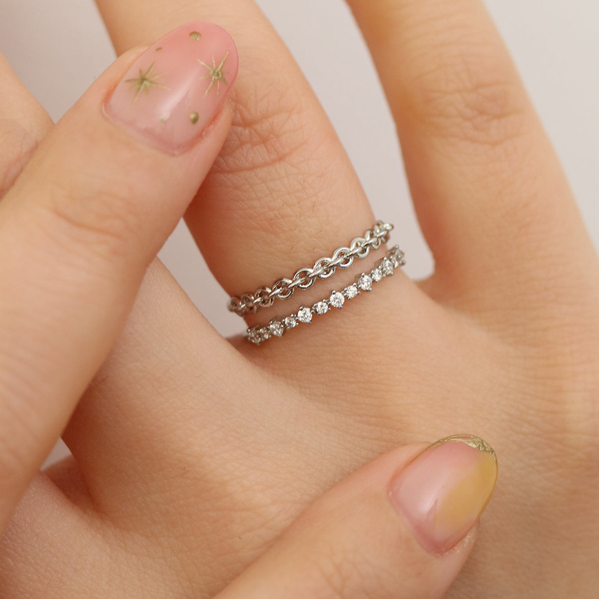 Double chain ring