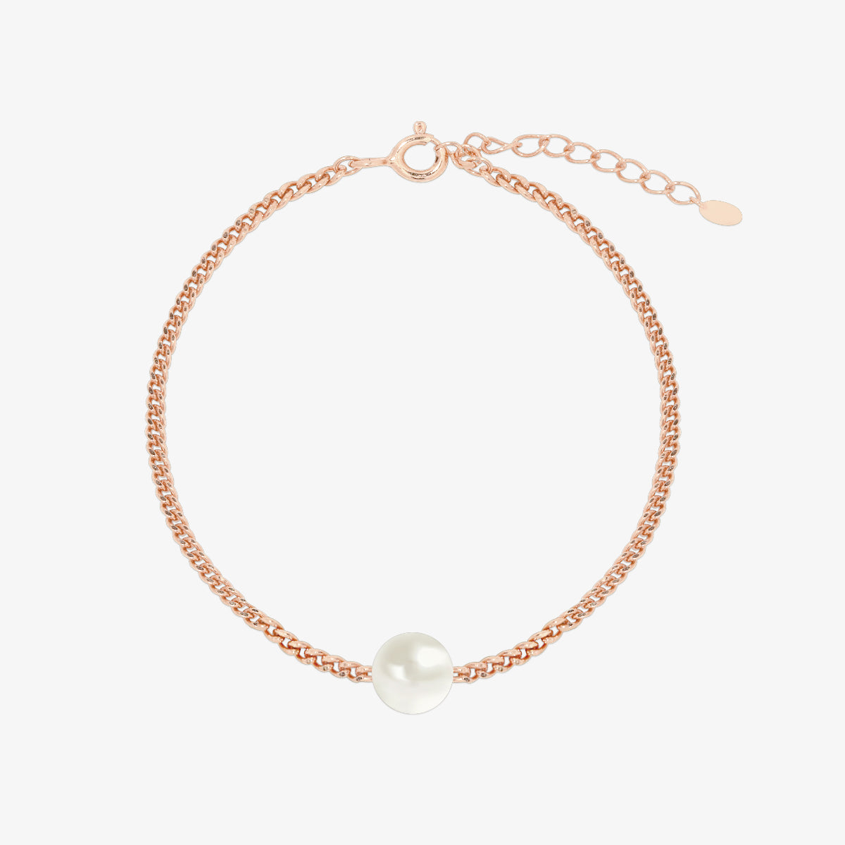 Simple pearl chain bracelet