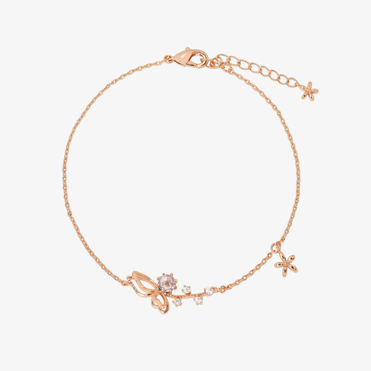 Butterfly cubic bracelet