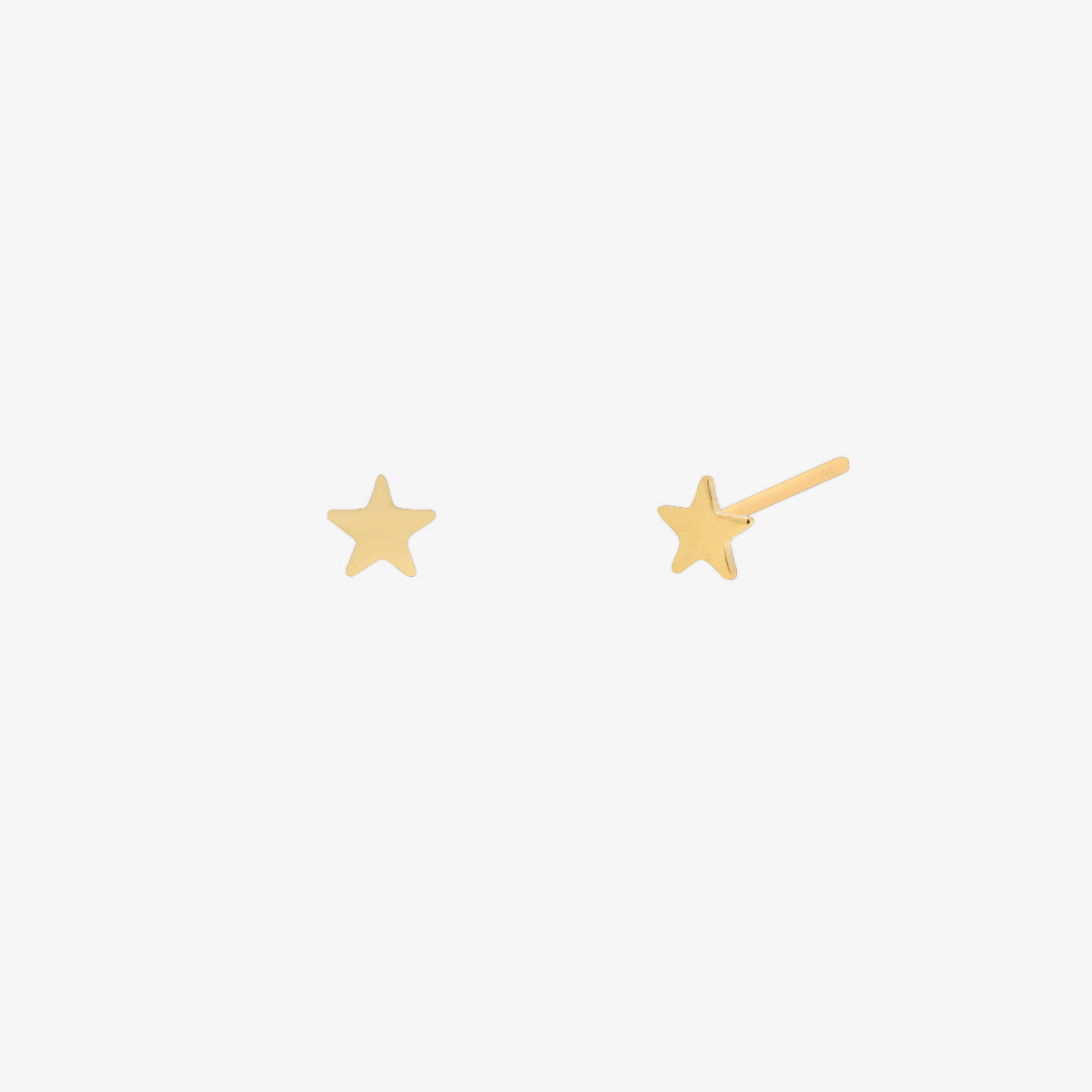 Tiny star stud earrings