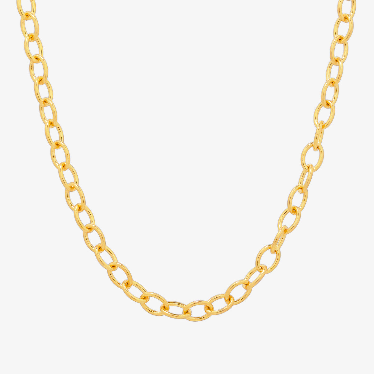 Medium oval chain necklace