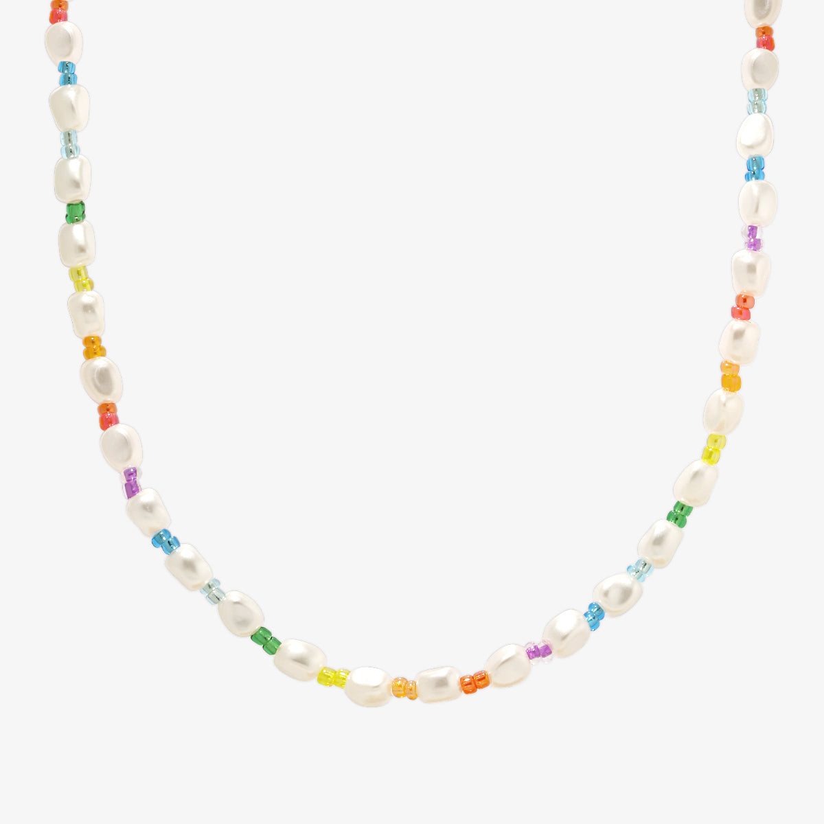 Rainbow beads necklace