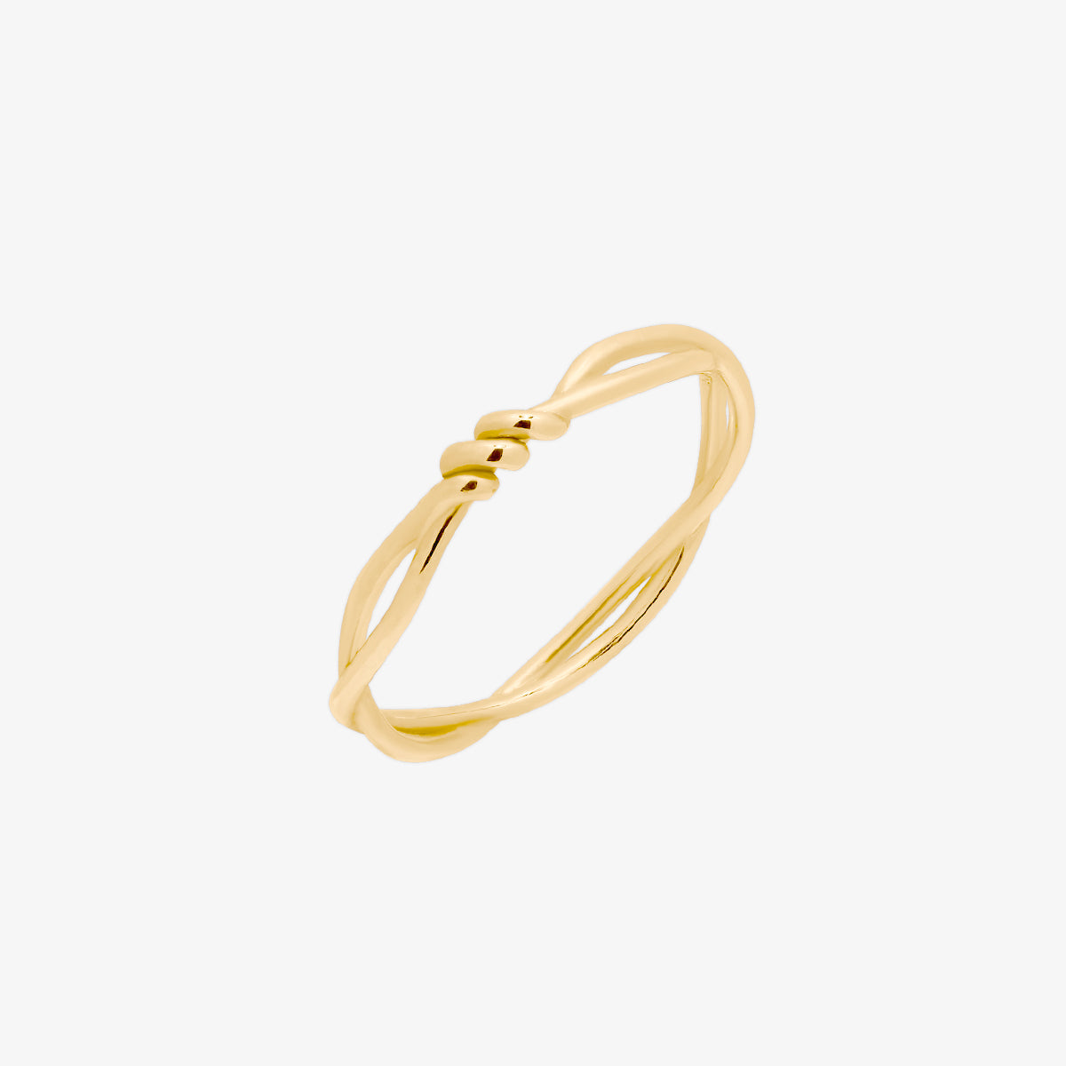 two lines laurel knot ring