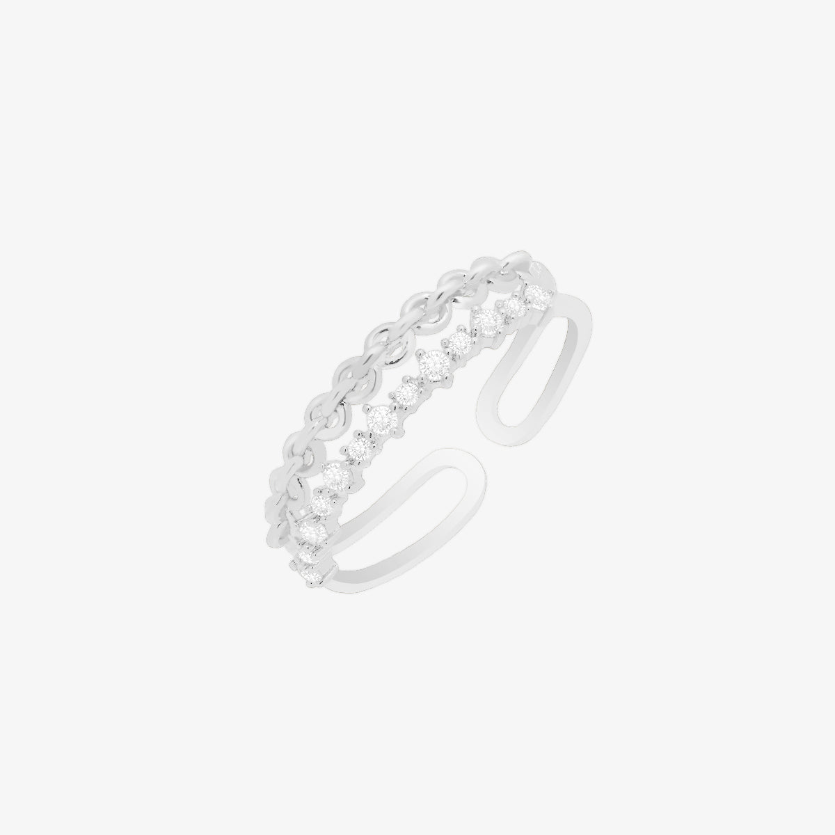 Double chain ring