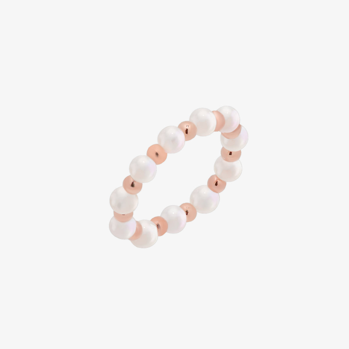 Small Mother of Pearl stretched ring