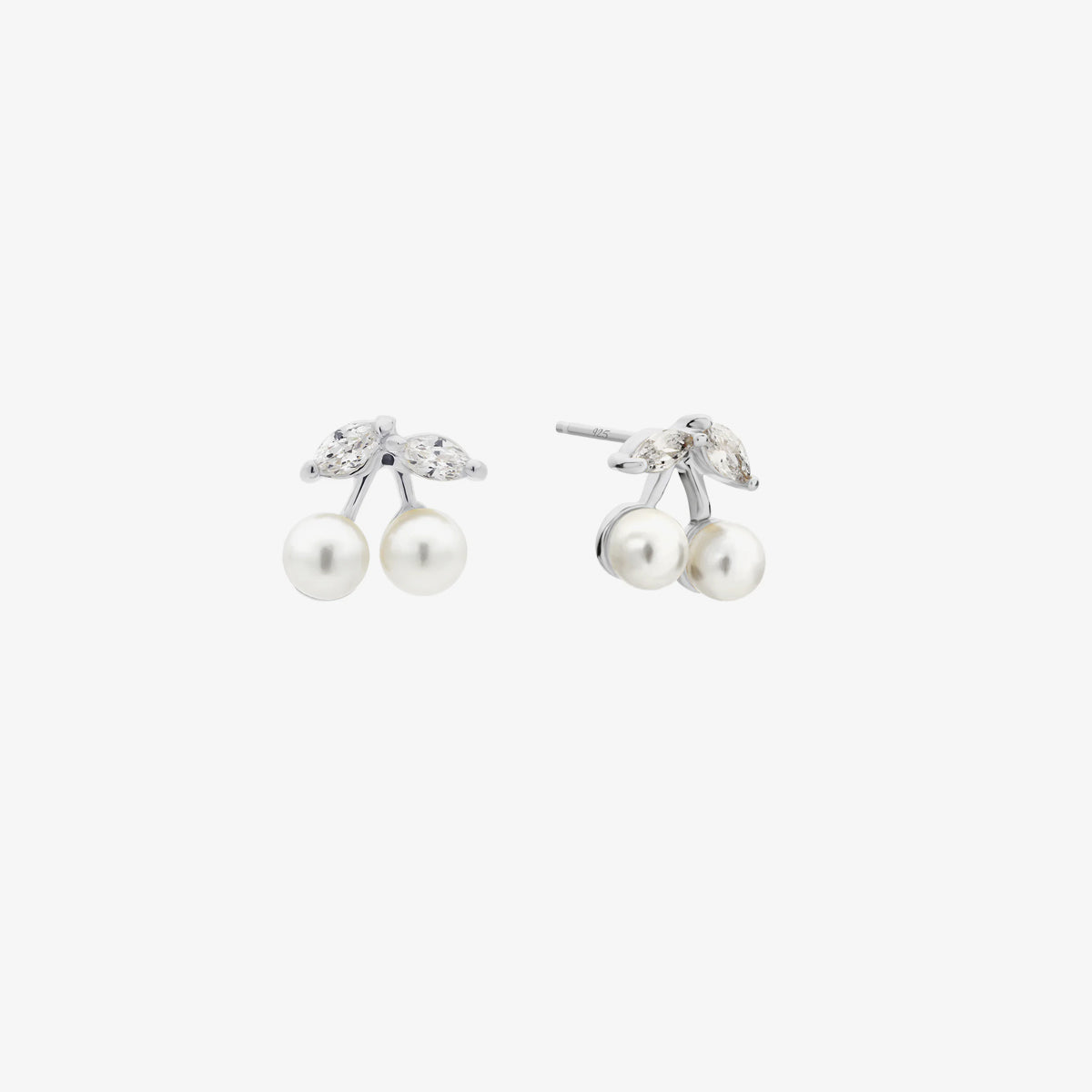 Pearl cherry earrings