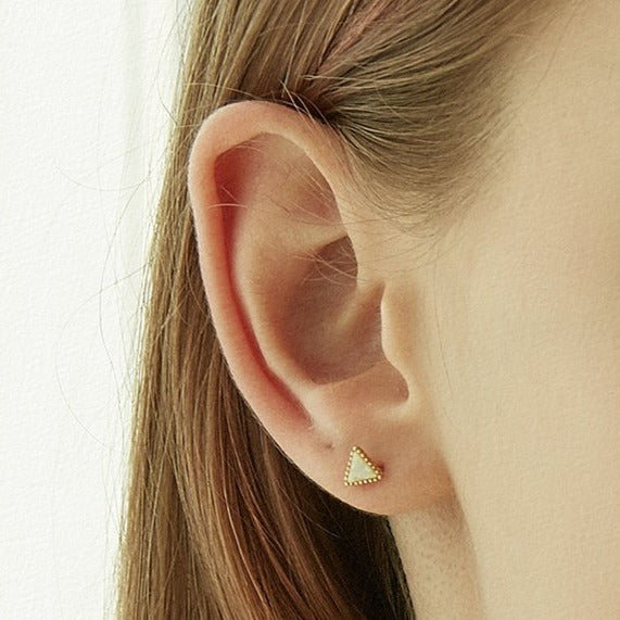 opal geo earrings