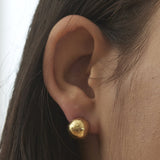 Shell huggie earrings
