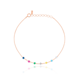 Rainbow gemstones bracelet
