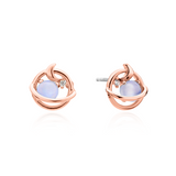 Moonstone saturn earrings
