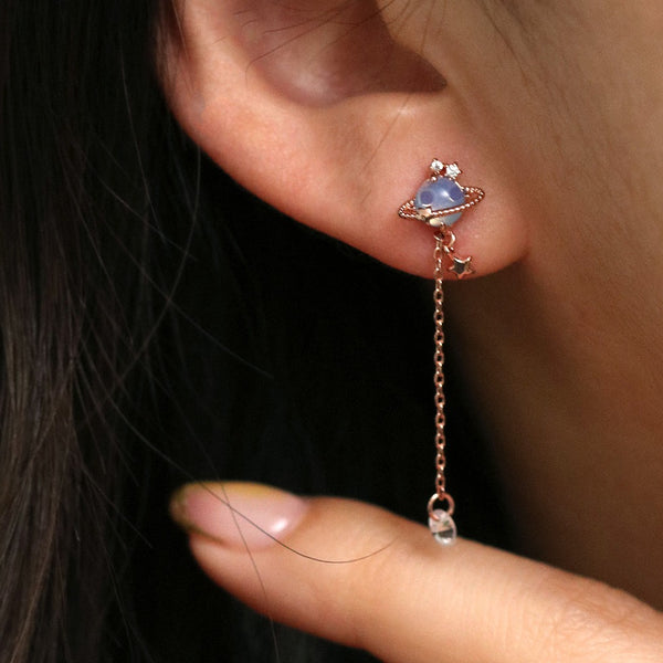 Saturn dangle clearance earrings