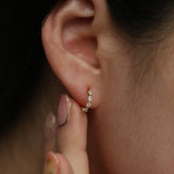 Pastel semi-hoop earrings