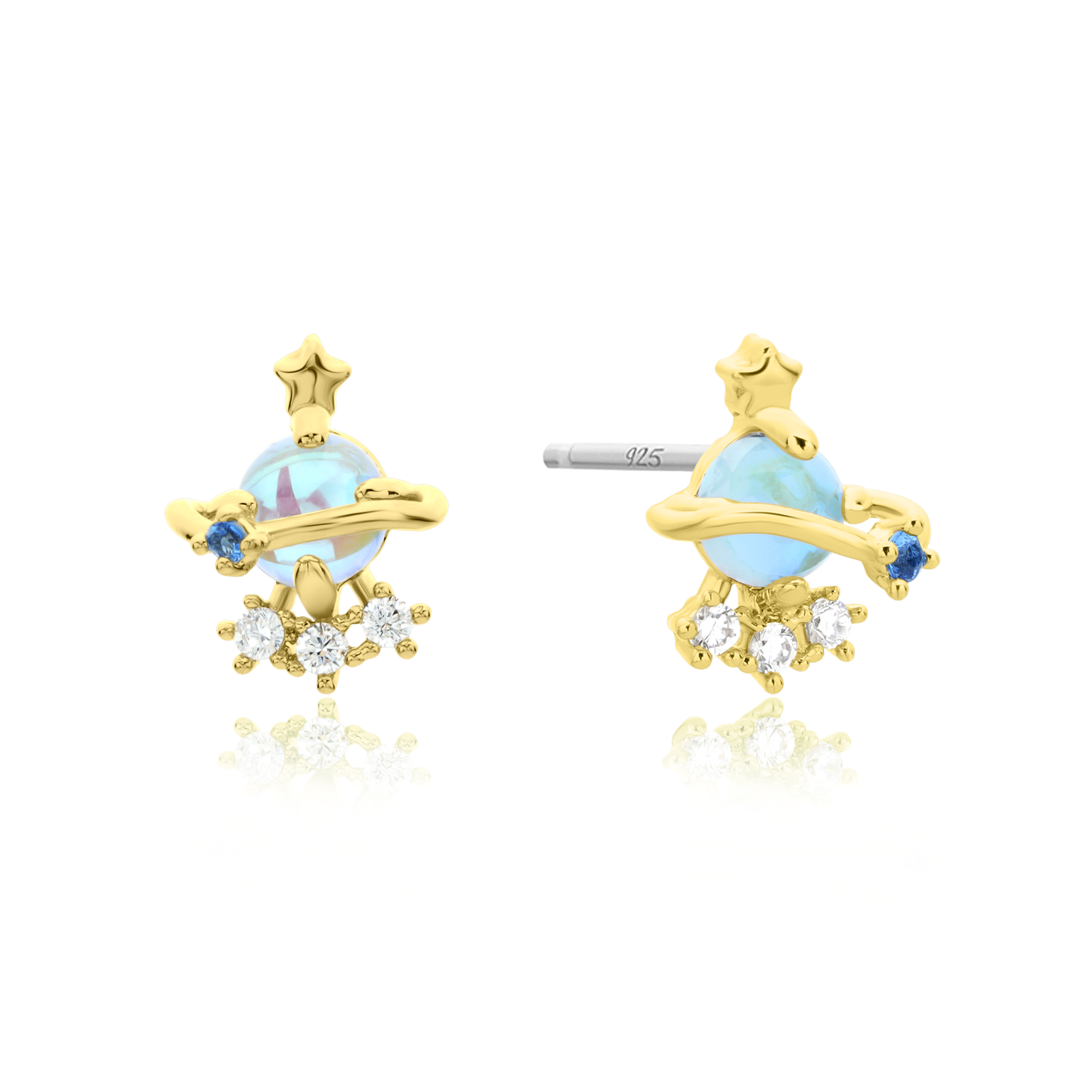 Star saturn earrings