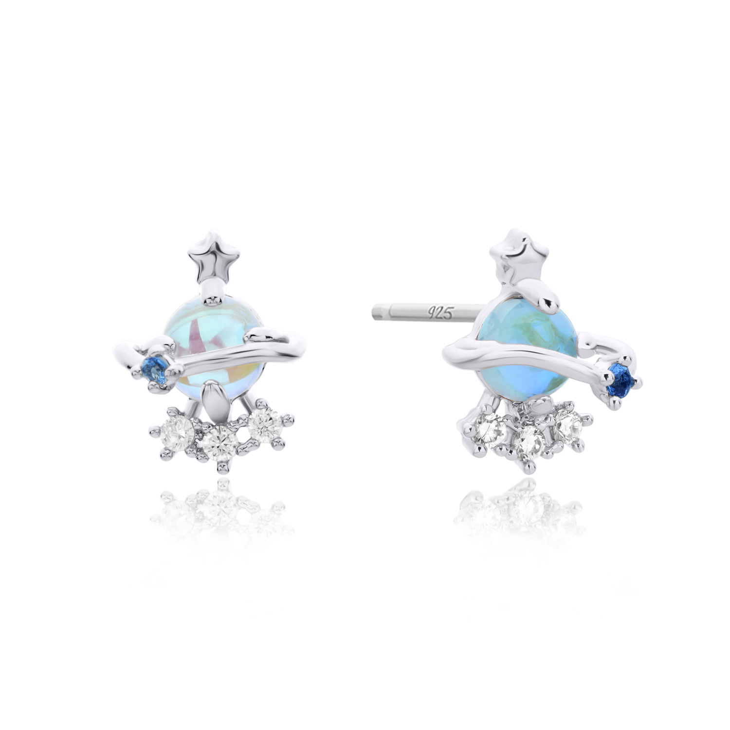 Star saturn earrings