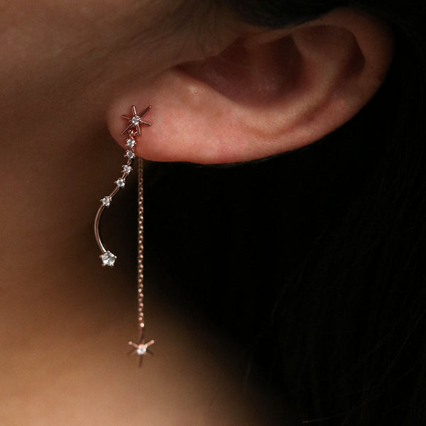 Galaxy dew drop earrings